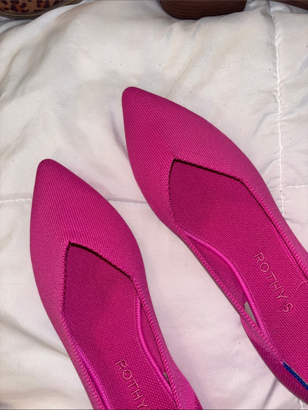 Rothy’s The Point Flats Hot Pink - Picture 3 of 9